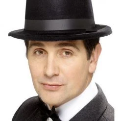Smiffys Top Hat - Flock Plastic Hats
