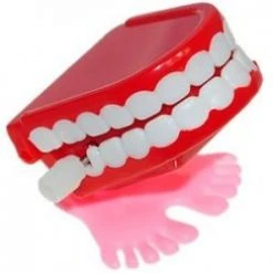 Bristol Novelties Ltd Walking Chattering Choppers Mini Wind Up Teeth Stocking Fillers