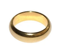 China Jewellery Wizard PK Magnetic Ring - Gold "D" Shape
